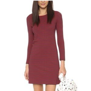 Madewell blue and white striped mini dress